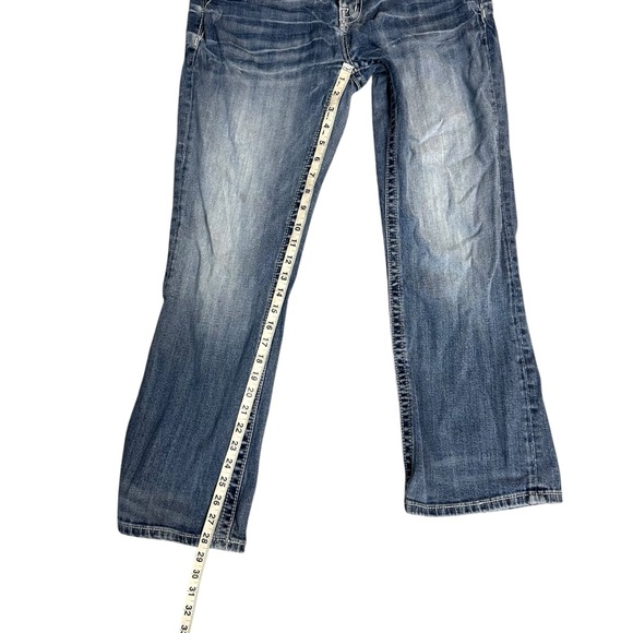 Miss Me Easy Boot Light Wash Embellished Denim Size 31 - Picture 5 of 9